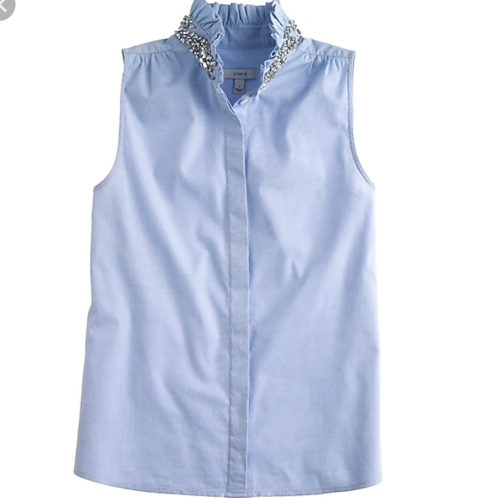 Jcrew jewel collar shirt (chambray color) 00